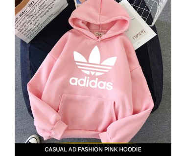 Casual AD Fashion Pink Hoodie